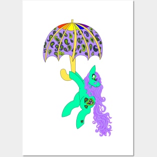 Umbrella Pony Posters and Art